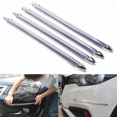 4 stücke Auto SUV Rand Anti-kollision Streifen Stoßstange Schutz Schutz Bar Anti-Reiben Kratzen Einzelhandel Stoßstange crash Styling Moulding