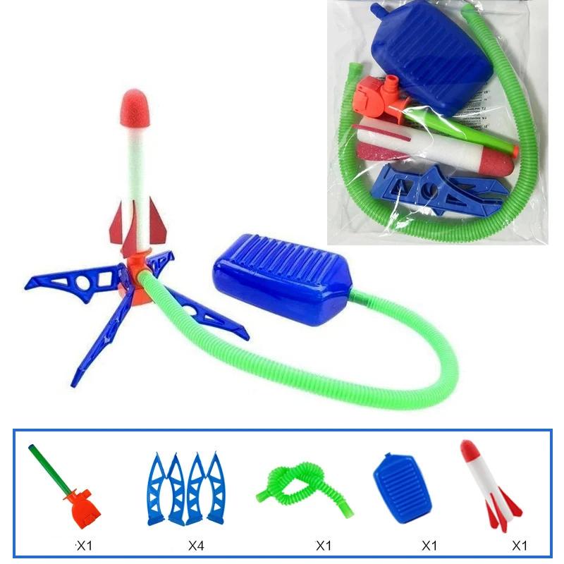 

Дитячий Ракетний Стрілець Насос-Ступиця Повітряний Стиснений Стукніть Назовні Сімейні Ігри Ракета Подарунки на День Народження Спортивні Іграшки для Дітей
