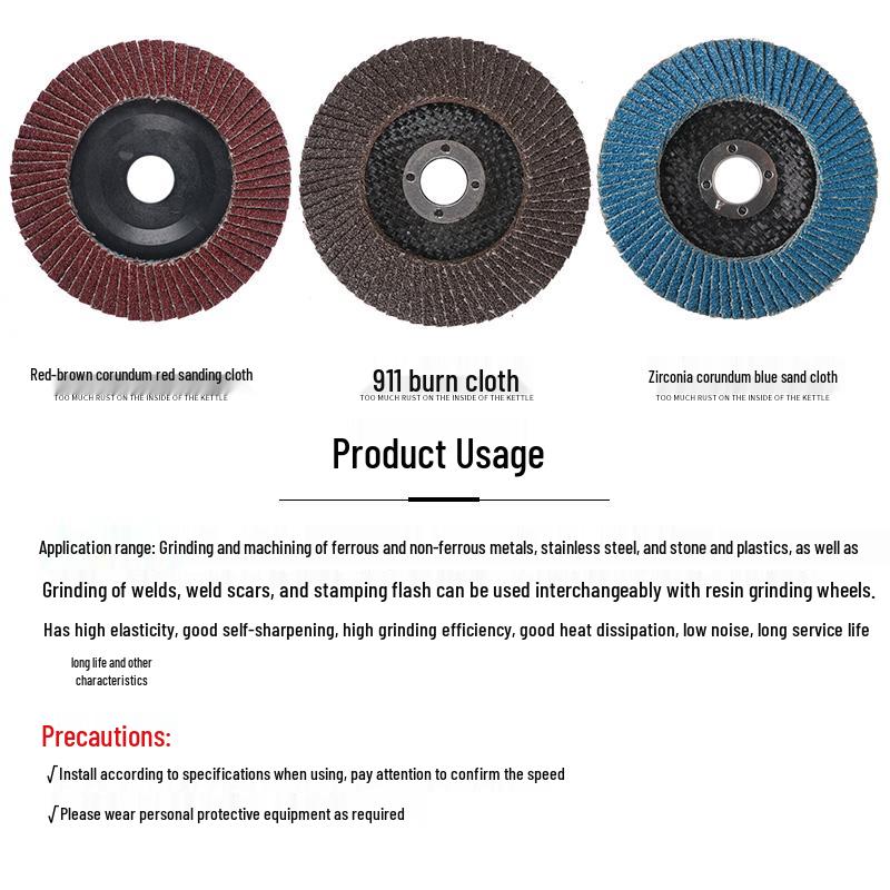 100mm Angle Grinder Flap Grinding Disc for Stainless Steel