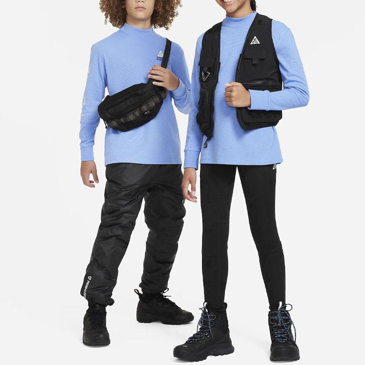 Nike ACG Series Letter Print Long Sleeve T-Shirt Kids Tops Blue FD3153-450