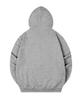 Randomoff Heart Beam Zip-Up Hoodie [Gray]