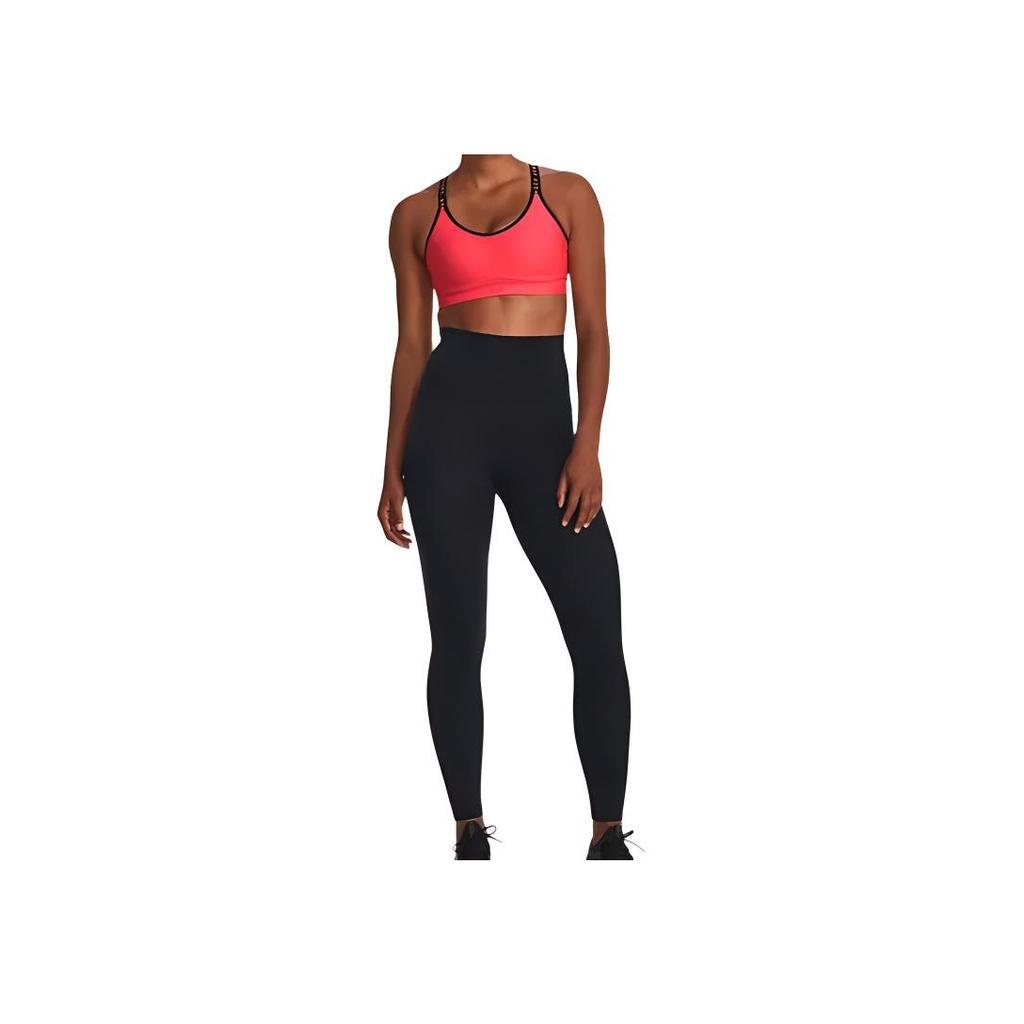 Under Armour Solid Color Ultra High Waist Training Nine Point Sports Pants Women pants Black 1382535-001