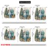 2pcs,2D Plane Printing Curtain Popular Snowman & Snowflake Polyester Woven (without Rod) Decorations Outdoor for Various Rooms,