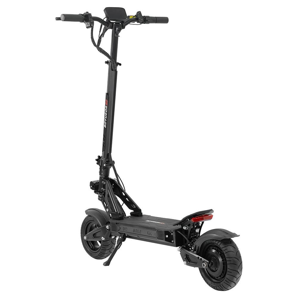 Electric Scooter Boyueda G2 10" Tire 1600W Peak Motor Hydraulic Disc Brake 52V 19Ah NFC Unlock Max Range 60Km LCD Display Black