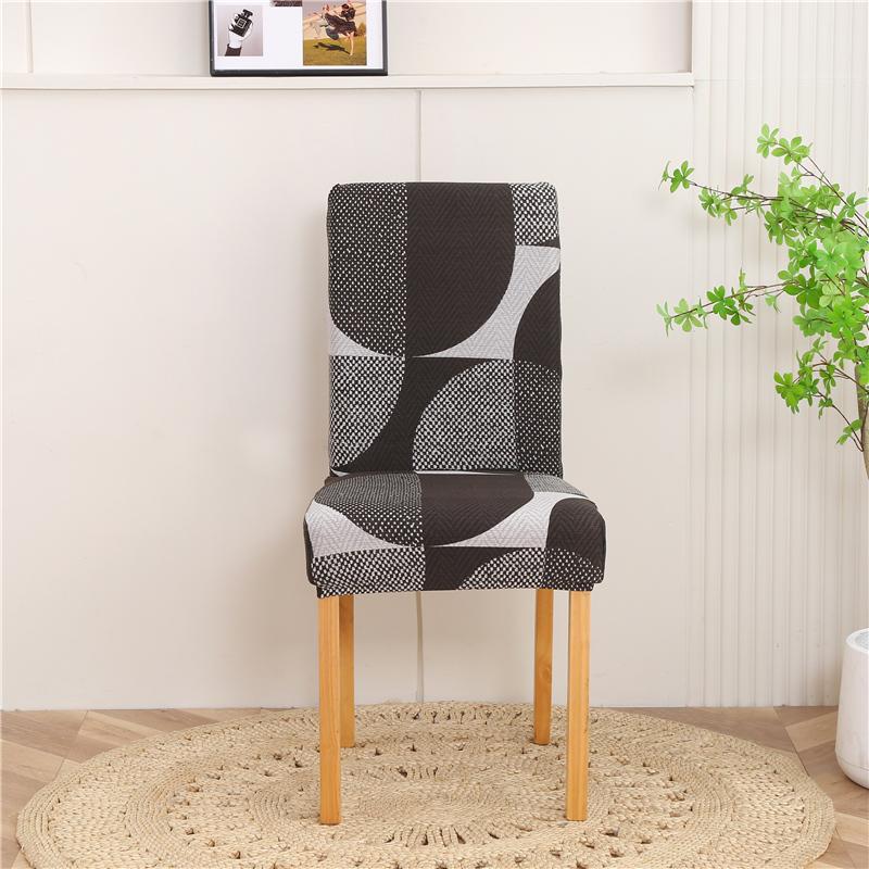 1/2/4/6Pcs Print Dining Chair Cover Elastic Chair Slipcover Case Stretch Chair Covers For Wedding El Banquet
