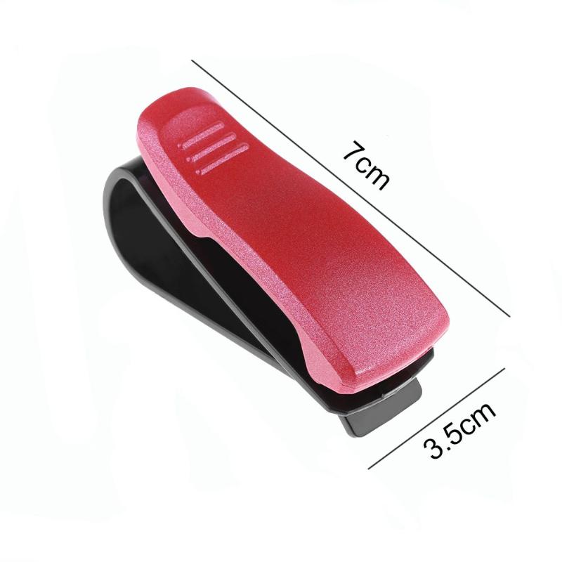 1Pc Universal Car Sun Visor Glasses Holder Clip Sunglasses Eyeglass Clip Plastic Ticket Receipt Card Clip  Auto Accessories
