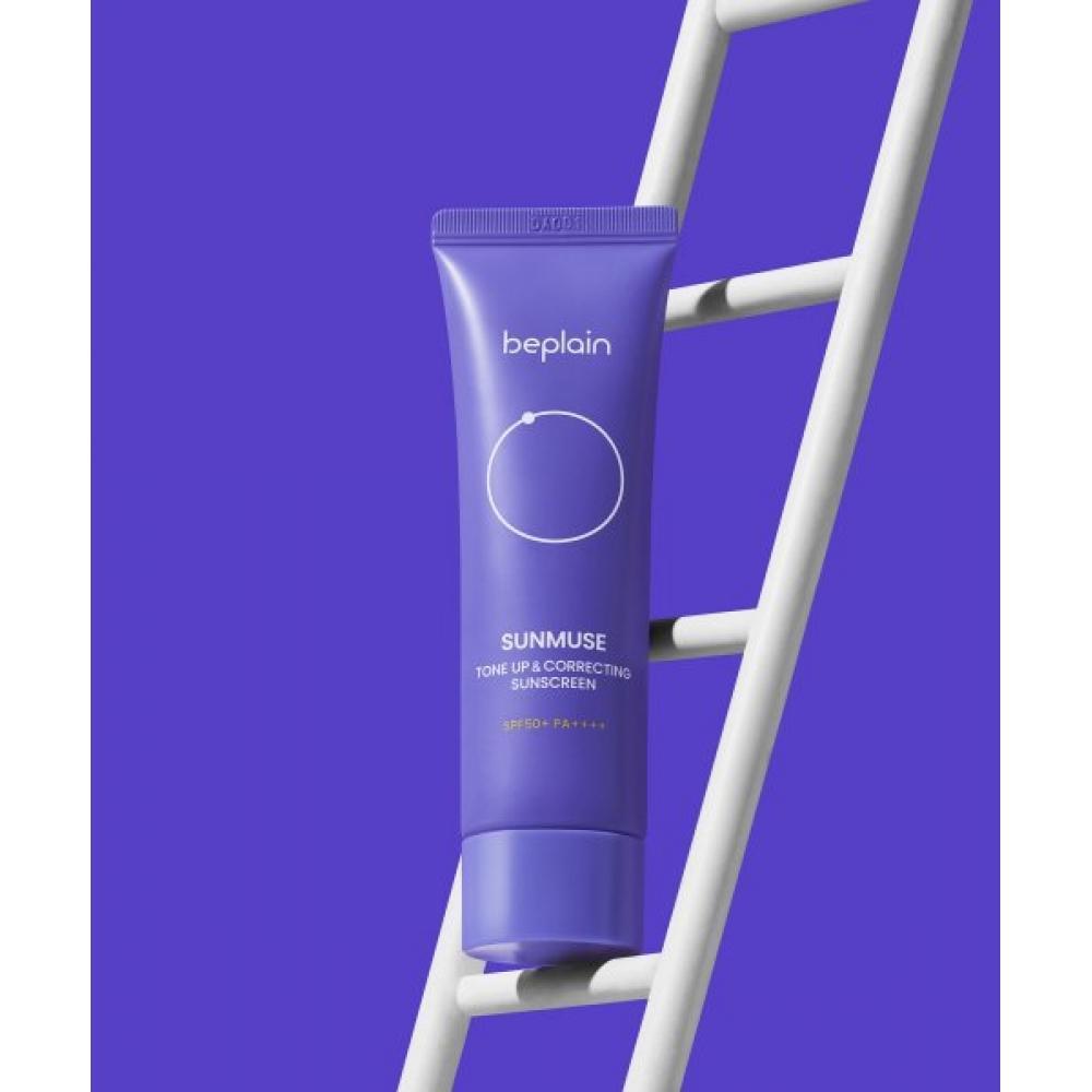 Beplain Sunmuse Tone Up   Correcting Suncream 50ml  Spf50+ Pa++++ 