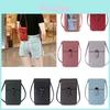 Women Transparent Touch Screen Mini Phone Pouch Shoulder Strap Mobile Bag With Snap Closure