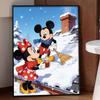 Disney Diamond Art Painting Kit 5D Diamond Winter Snow Scenery Painting Dot Art Gemstone Crystal Art Paint Diamond Home Wall Decor