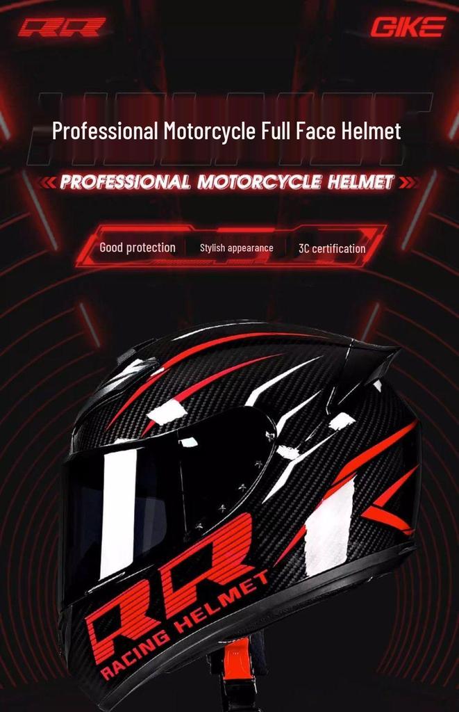 Certified Men's Bluetooth Full-Face Motorcycle Helmet with Trendy Horns for All Seasons.