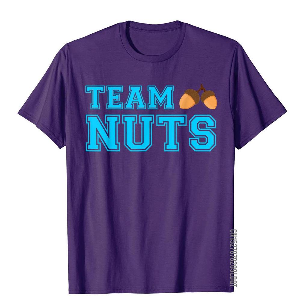 Gender Reveal Party Team Nuts Funny Team Boy Gender Reveal TShirt Outdoor Tops Tees Cotton Men Top TShirts Family Brand New