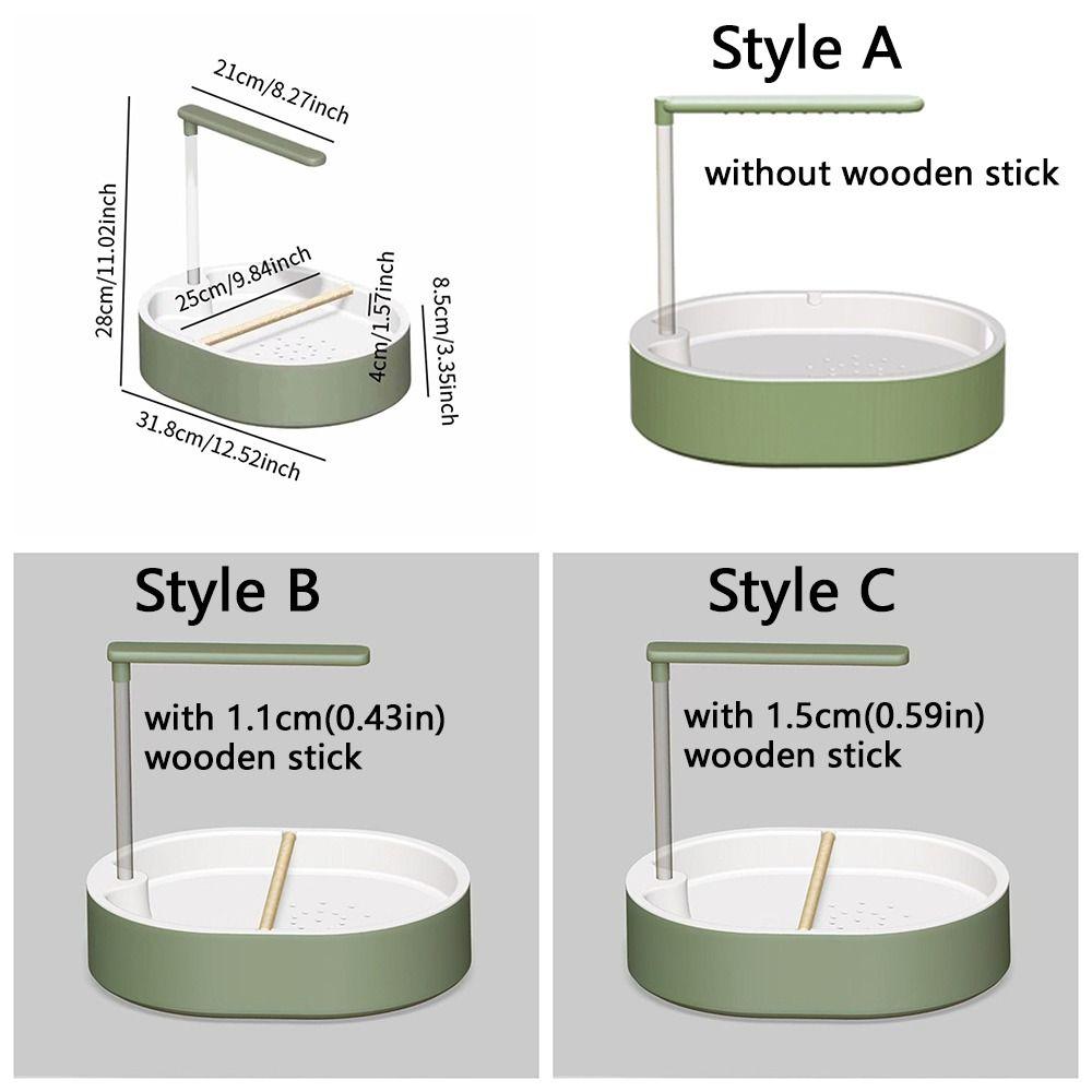 Circulerend Water Automatische Vogelbadkuip Comfort Grote Capaciteit Vogelbad Douche met Ruststok Papegaai Badkuip