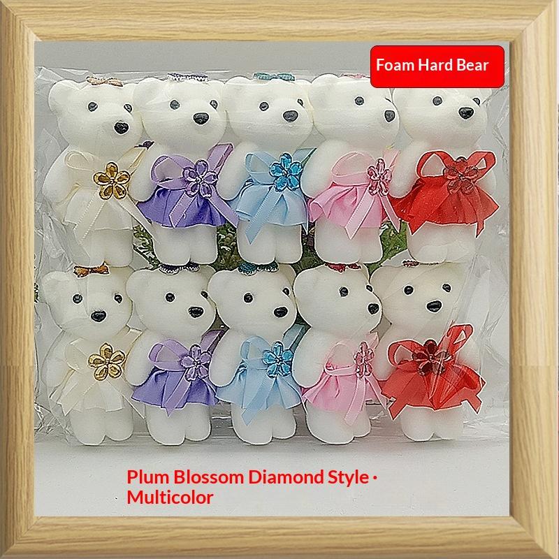 10Pcs Graduation Bouquet Bear Accessories Cartoon Bouquet Decoration Bear Doll Diy Graduation Bear Decoration as the picture