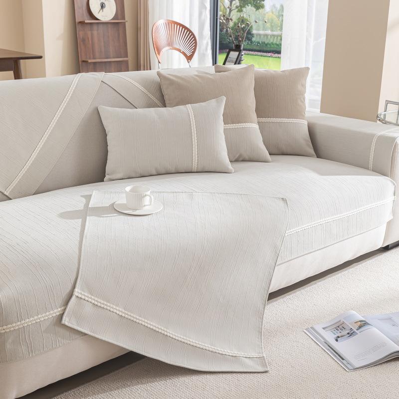 Новая однотонная шениловая подушка для дивана — фото 4