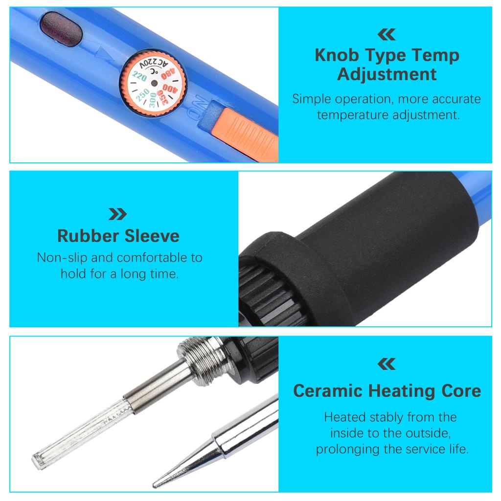 Soldering Iron Kit Wood Burning Kit 38 PCS Adjustable Temperature Soldering Pyrography Wood Burning