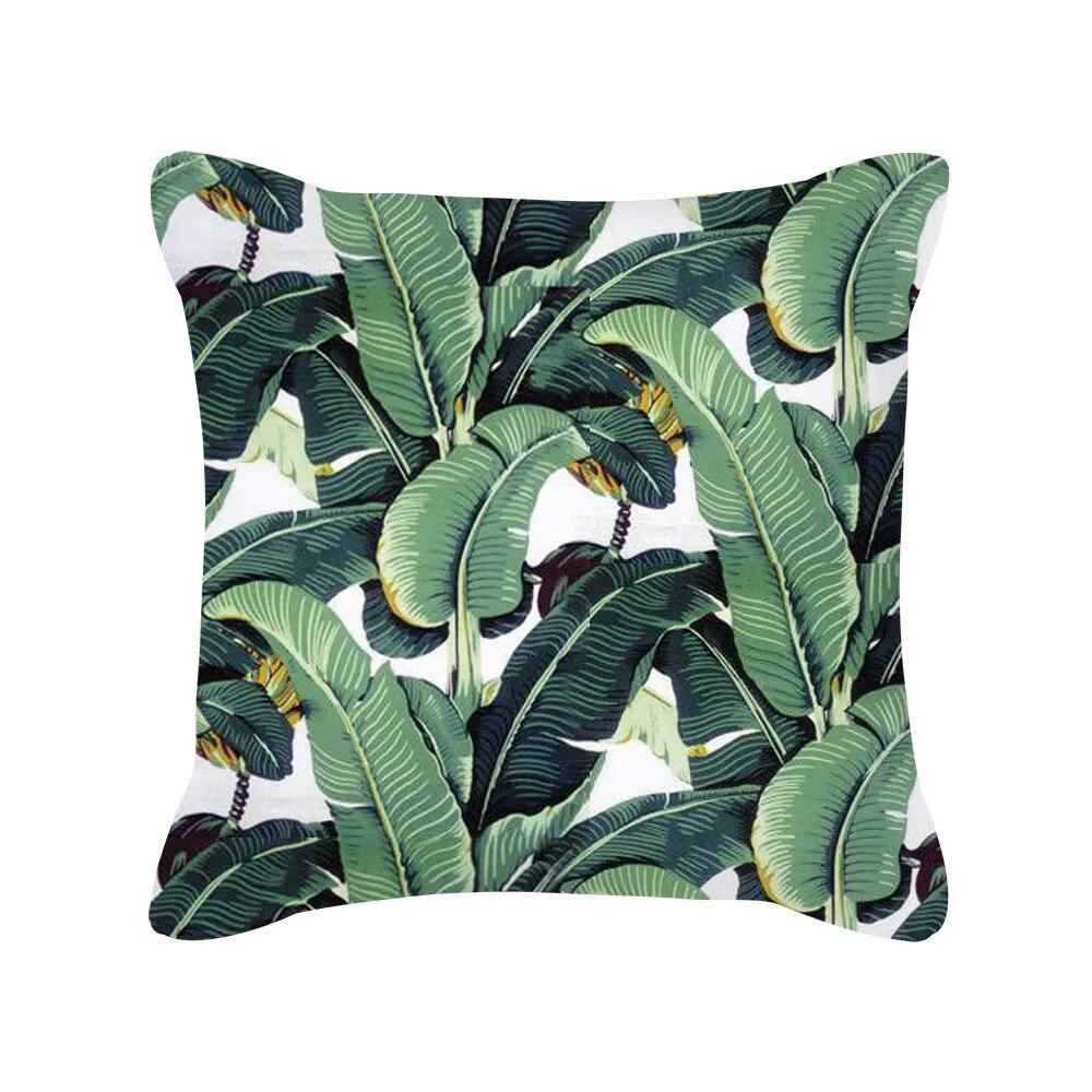 Tropical Summer Beach Style Coconut Tree Print Pattern Sofa Cushion Cover Pillowcase Home Party Car Bedding
