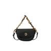 Fashion Texture Versatile Lock Small Bag Women'S Spring Foreign Style Saddle Bag Women