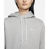 Nike Solo Swoosh Fleece Pullover Hoodie M   Dark Grey Heather White  Dx1356 063
