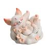Nine-tailed Fox Incense Burner Decoration Chinese Style Vintage Fox Resin Incense Holder Home Office Desktop Ornament
