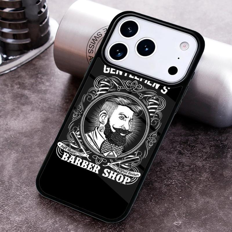Barber Shop Hair Stylist Salon soft Phone Case For iPhone 17 16 15 14 13 12 11 Pro Max Plus 17Air Soft Silicone Cover