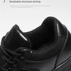 Oulylan Male Solid Black Training Shoes Dirt-proof Durable Comfort Work Sneakers Waterproof Anti-slip Breathable Casual Footwear
