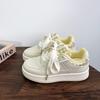Korean white shoes women's 2025 spring new versatile student platform casual sports board shoes tide support 2025
