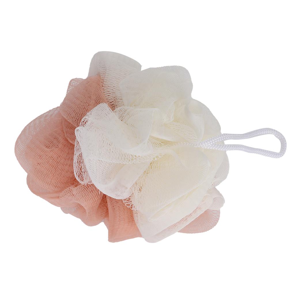 Bath Ball Splicing Simple and Elegant Two Color Delicate Foaming Net Mesh Shower Loofah Bath Ball