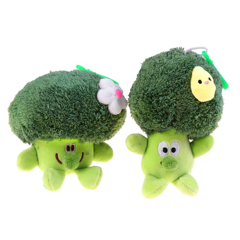 Cute Vegetable Broccoli Plush Stuffed Doll Cauliflower Soft Plush Toy Couple Keychain Bag Pendant Kid Gift
