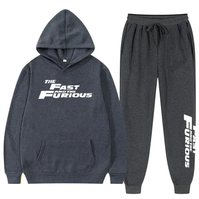 Nou în Set de hanorace Îmbrăcăminte Îmbrăcăminte sport Marca de modă Pulover imprimat cu litere Trening 2 piese Outfits pentru femei