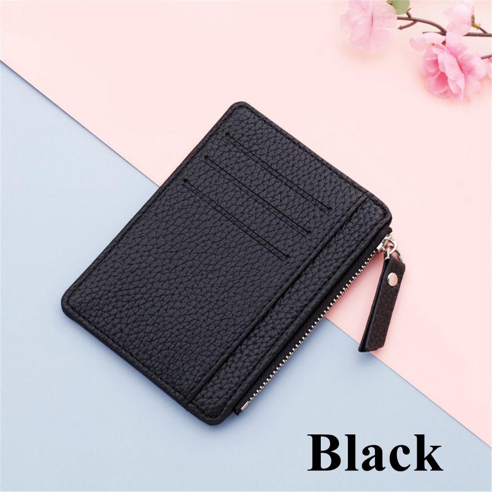 Women's Ultra-thin Card Holder Korean Coin Purse Zipper Card Holder Candy Color Bus Student Bank Card Holder Dollar Bag