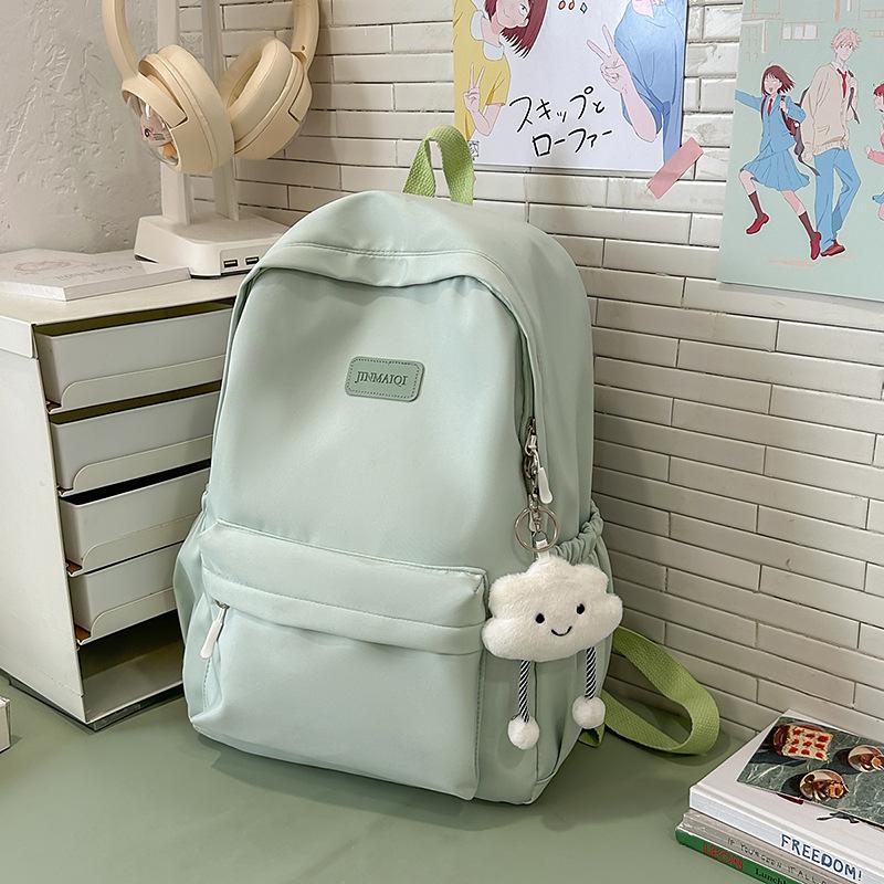 Schoolbag new female students junior high school students high school students large capacity college students backpack wind simple backpack computer