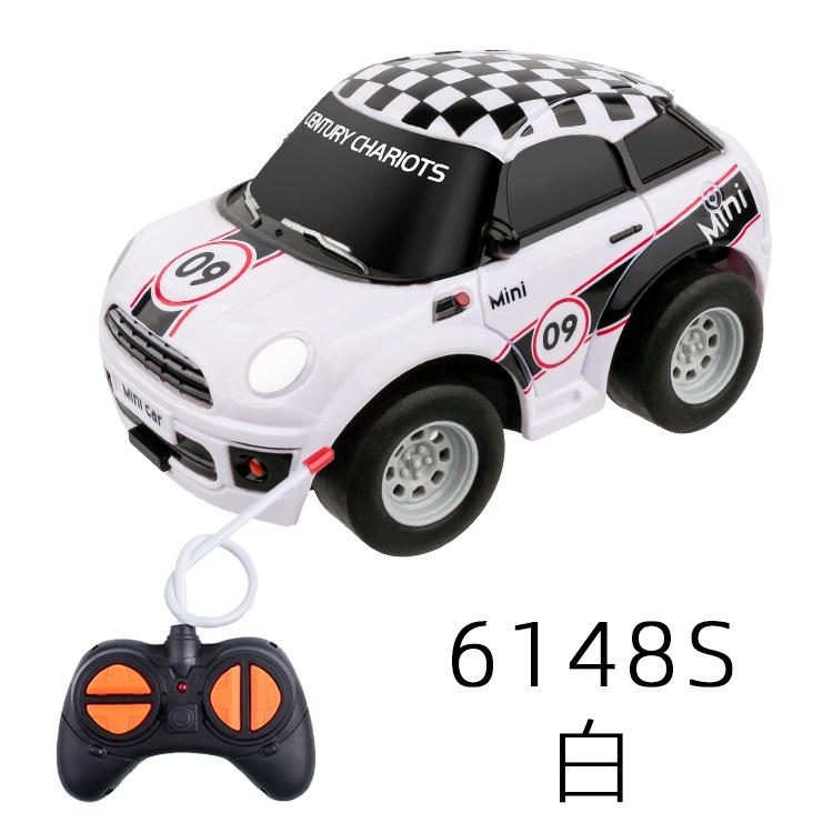 Cartoon Police Car Toy: Electric Remote-Controlled, Four-Way Movement, Cute and Fun Gift for Kids