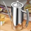 Stainless Steel Oil Pot Kitchen Oil Tank Pot Sauce Vinegar No Drip Dust-Proof Oil Storage Container Tank Storage Kitchen Tools