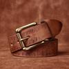3.3Cm Wide Belt Men'S Retro Pure Cowhide Jeans Belt Men'S Fashion Leather Women'S Universal