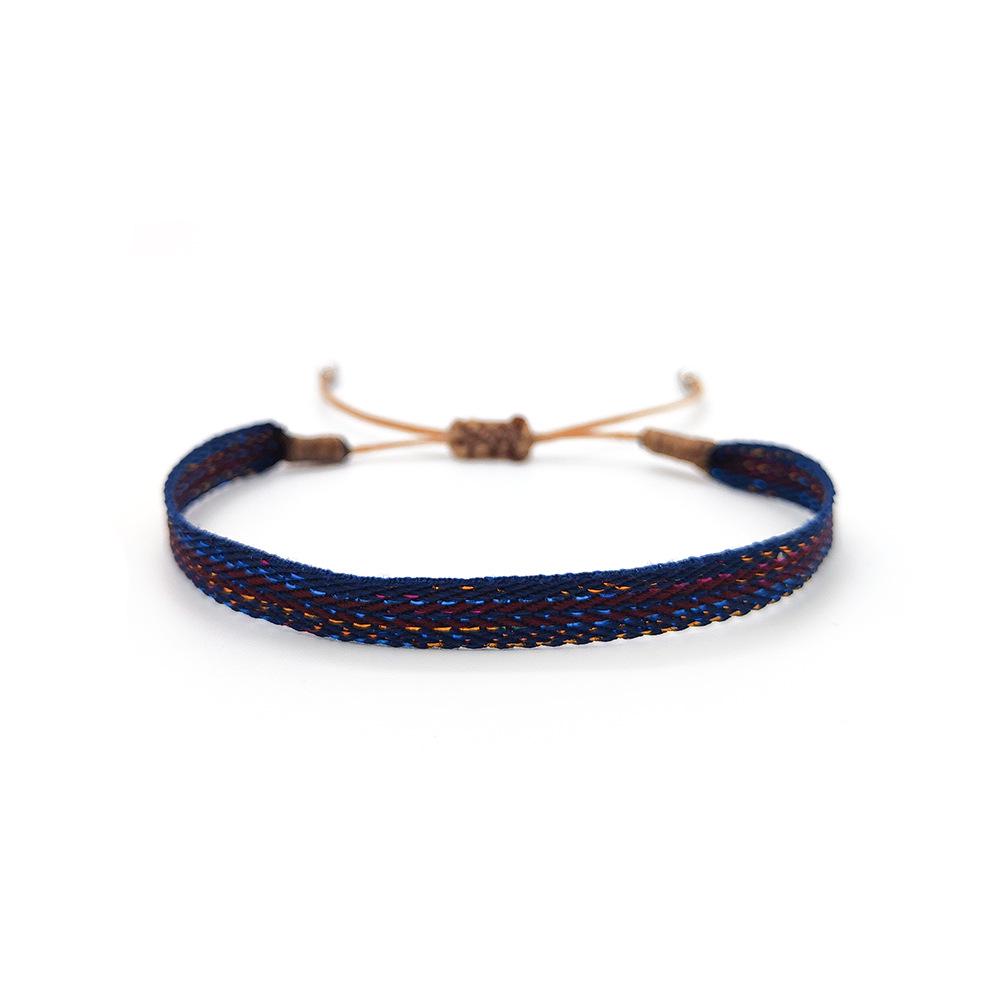 Colombian Ethnic Handmade Woven Pattern Bracelet - Retro Style for Girls