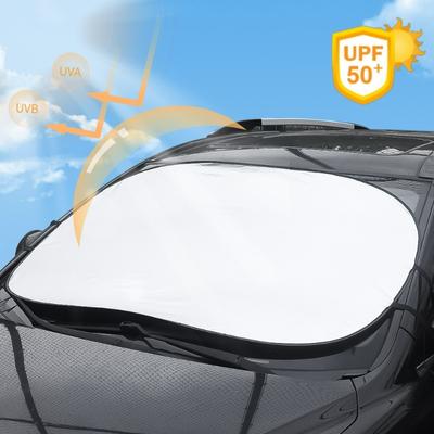 Folding Car Windshield Sun Shade Cover Visor Protector Interior Anti UV Sun Windscreen Sunshades 140*80cm Automobile Accessories