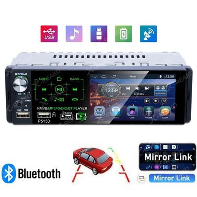 1 Din 4 Inch MP5 Player Car Radio Auto Radio HD Touch Screen MP5 RDS Radio Support Rear View FM BT USB Steering Wheel Remote Control