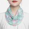 Summer ice silk scarf mask neck protector fake collar printing riding protection anti-ultraviolet breathable sunscreen