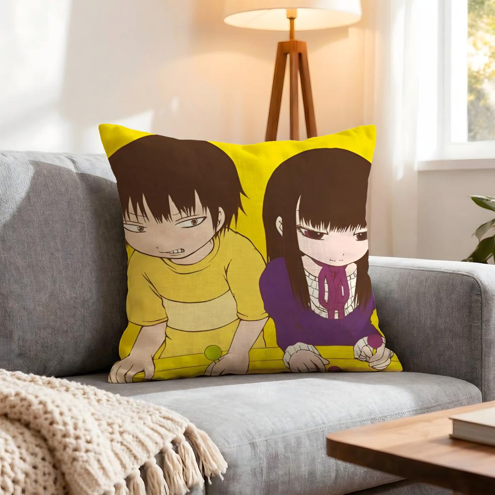 Anime Hi Score Girl Cushion Cover 1Pcs Decorative Covers Soft Cushion Case For Sofa Couch Decor 40X40 45X45 Pillowcases