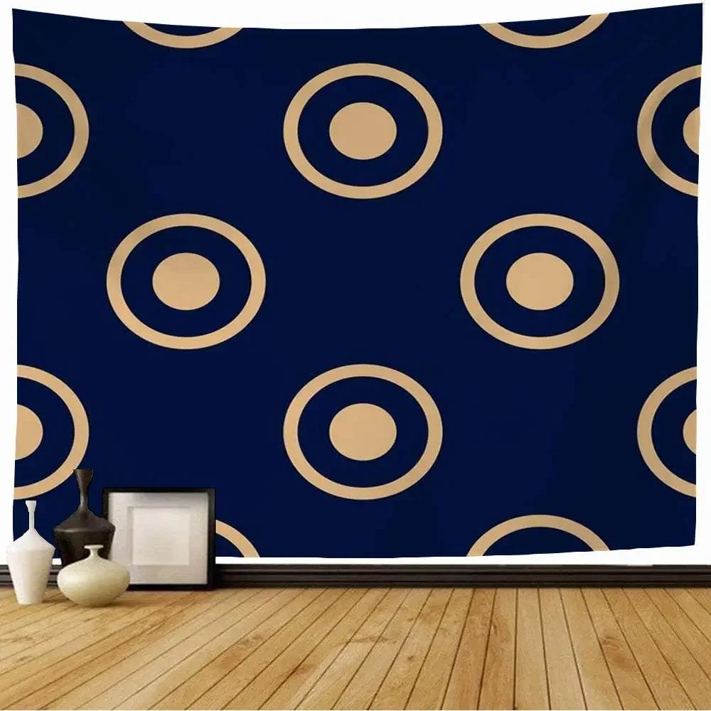 Circular Geometric Pattern Vintage Tapestry Office Living Room Decoration Home Wall Tapestry