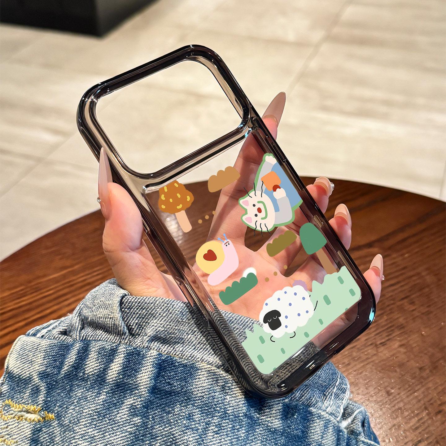 

Color Block Animal Design Phone Case for iPhone 17 Pro Max & 16 Pro - Full Coverage, Premium Feel. iPhone 15 Pro Max