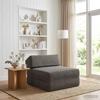 Folding Sofa Bed Light Grey 60 x 70 x 41 cm Fabric