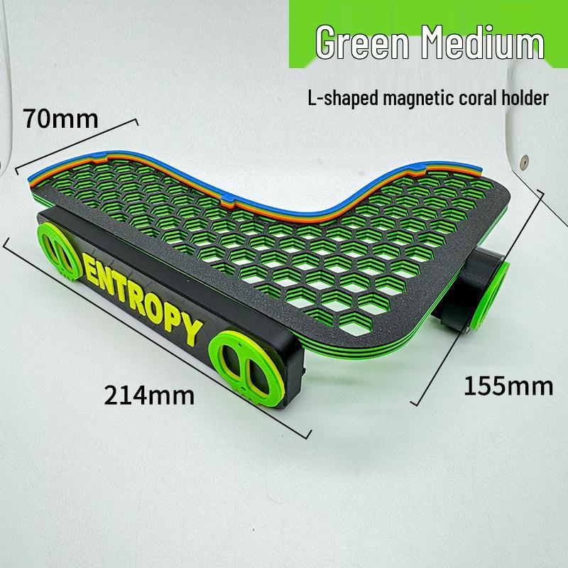 L-förmiger magnetischer Korallenständer mit fluoreszierendem Aquariumlicht und Acrylhalterung