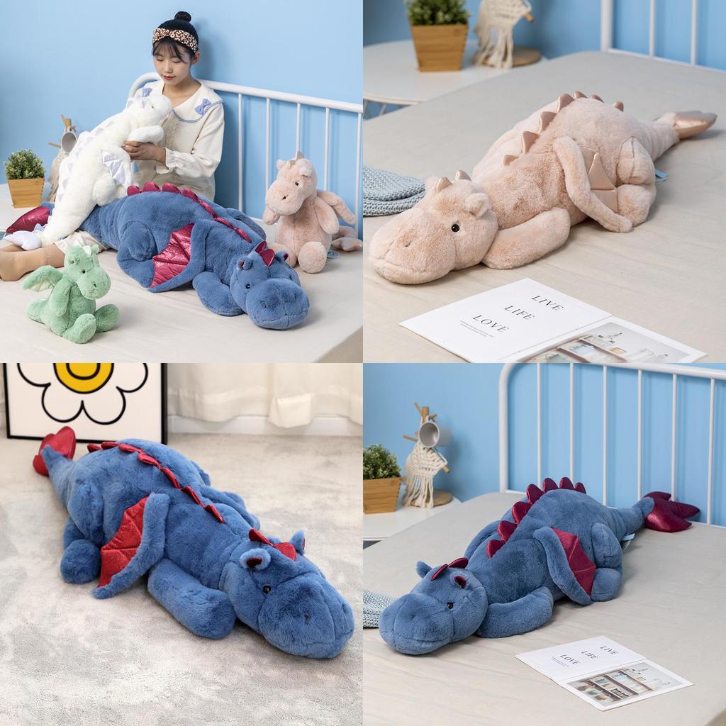 Cute Dinosaur Plush Toy Stuffed Dragon Doll Soft Baby Dragon Pillow Large For Kids