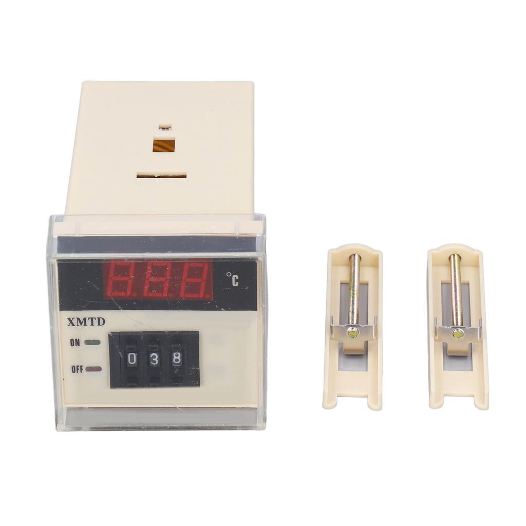 AC 220V E Type Adjustable Temperature Controller LCD Digital Thermostat 0?399 Celsius  XMTD?2001