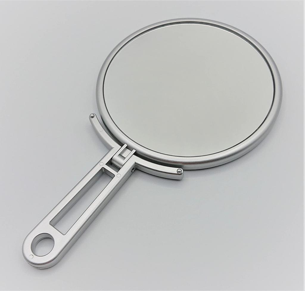 MELFA Makeup Mirror Hand & Stand L with 3x Magnification, Made in Japan, Double-Sided