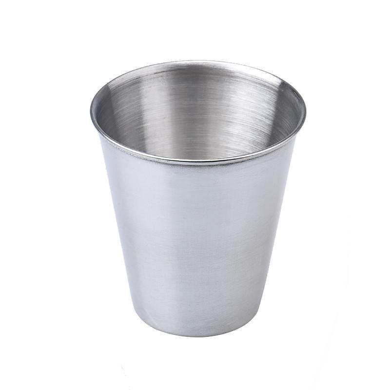 Set of 4 Stainless Steel Cup Mug Drinking Coffee Tea Tumbler Camping