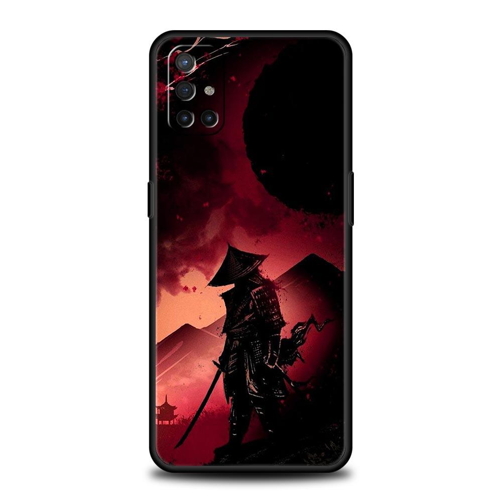 Painting Japan Samurai Art Phone Case For OnePlus 12R 9R 12 11 10 Pro 9 8 7 7T 8T 10T 9RT Nord 2T N10 N200 CE 2 5G Black Cover