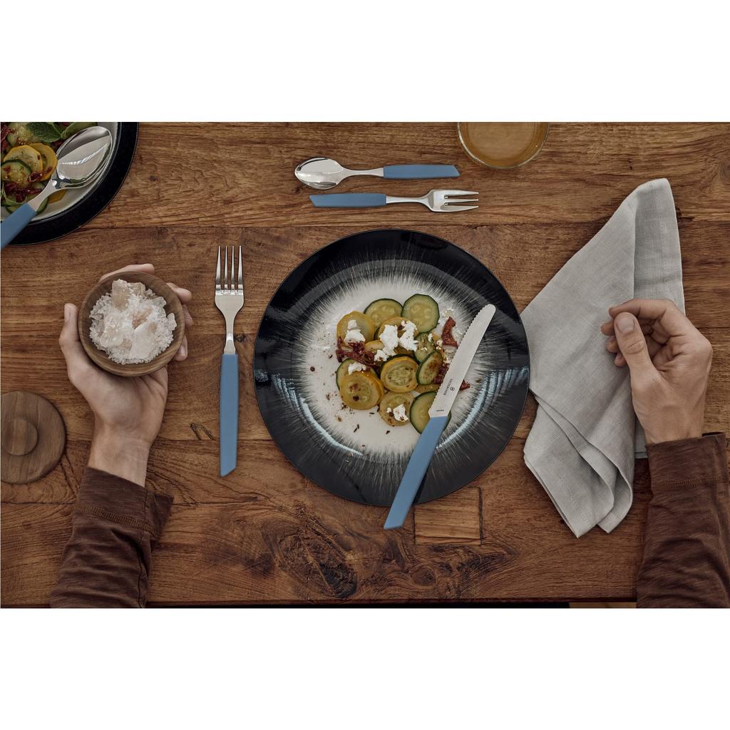 VICTORINOX Cutlery Table Steak and 24 Spoons Elegant Ergonomic Table Set to Decorate Your Dining Dishwasher Swiss Modern Set, Fork, Knife, Set,