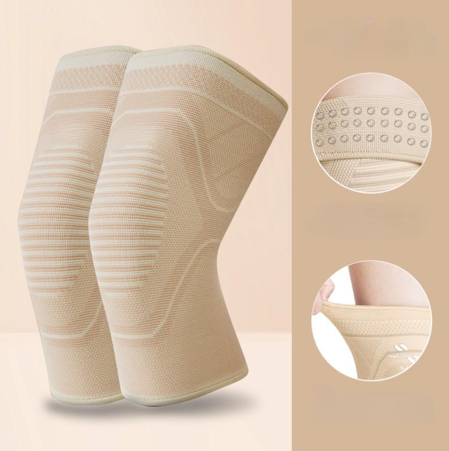 

Спортивный наколенник женский скакалка защита колена противоскользящая оболочка сустава Khaki-L